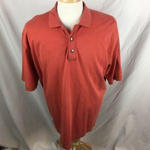 Orvis Men's XL Polo Orange Salmon Short Sleeve